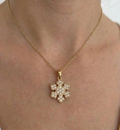 Bulgari 18K Yellow Gold Diamond Pendant Necklace