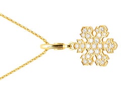 Bulgari 18K Yellow Gold Diamond Pendant Necklace