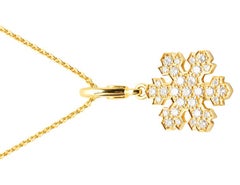 Bulgari 18K Yellow Gold Diamond Pendant Necklace