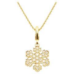 Bulgari - Collana con ciondolo di diamanti in oro giallo 18 carati