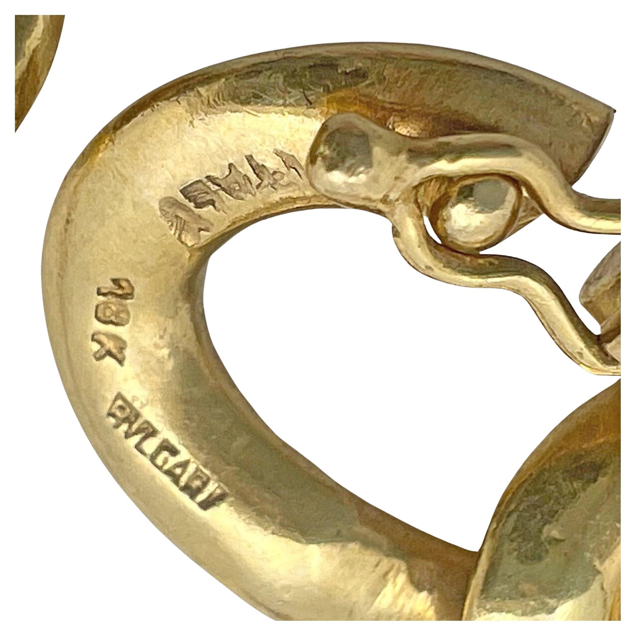Bulgari 18 Karat Gelbgold Henry VIII Silbermünze Monete Halskette 1