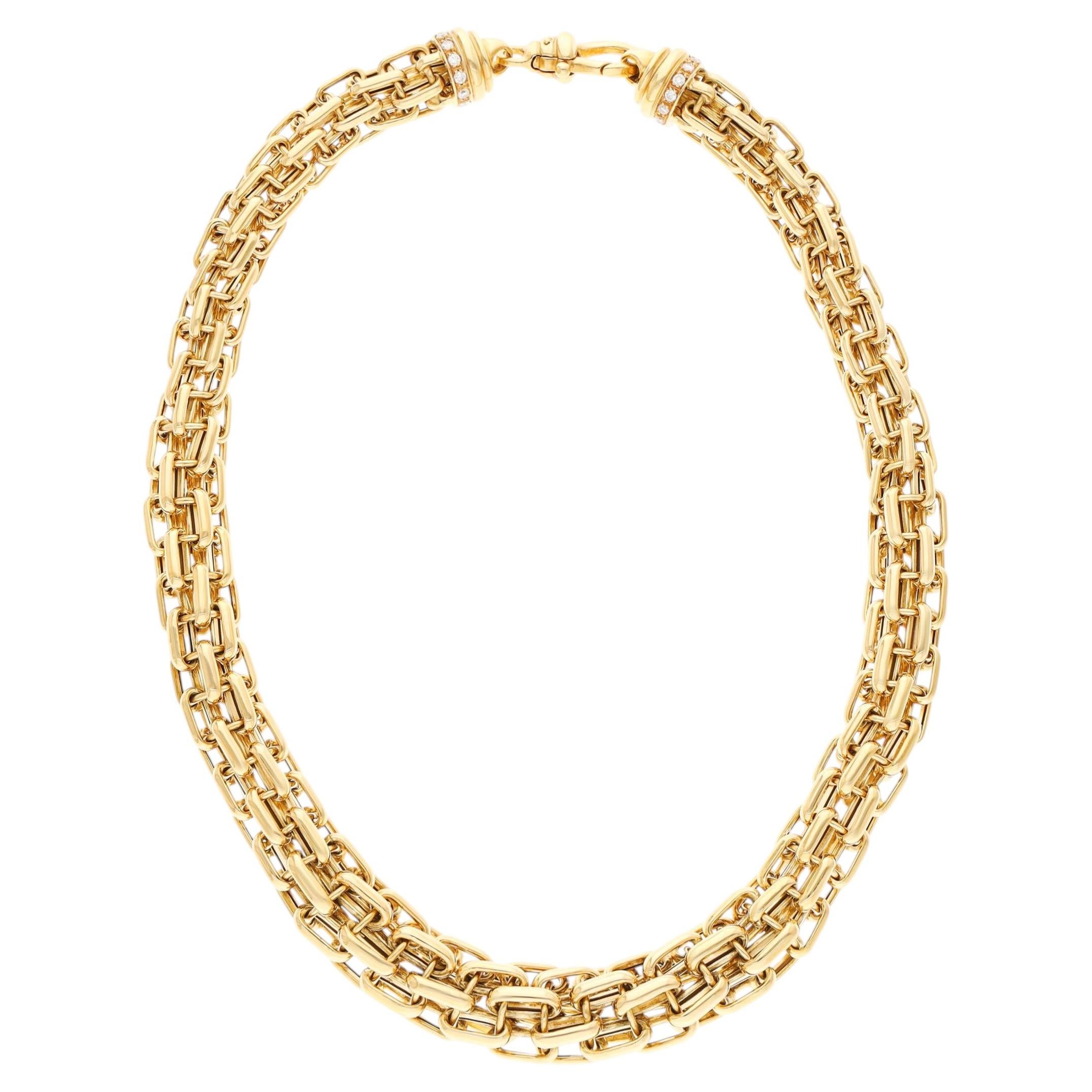 BULGARI Collana A Link in oro giallo 18 carati