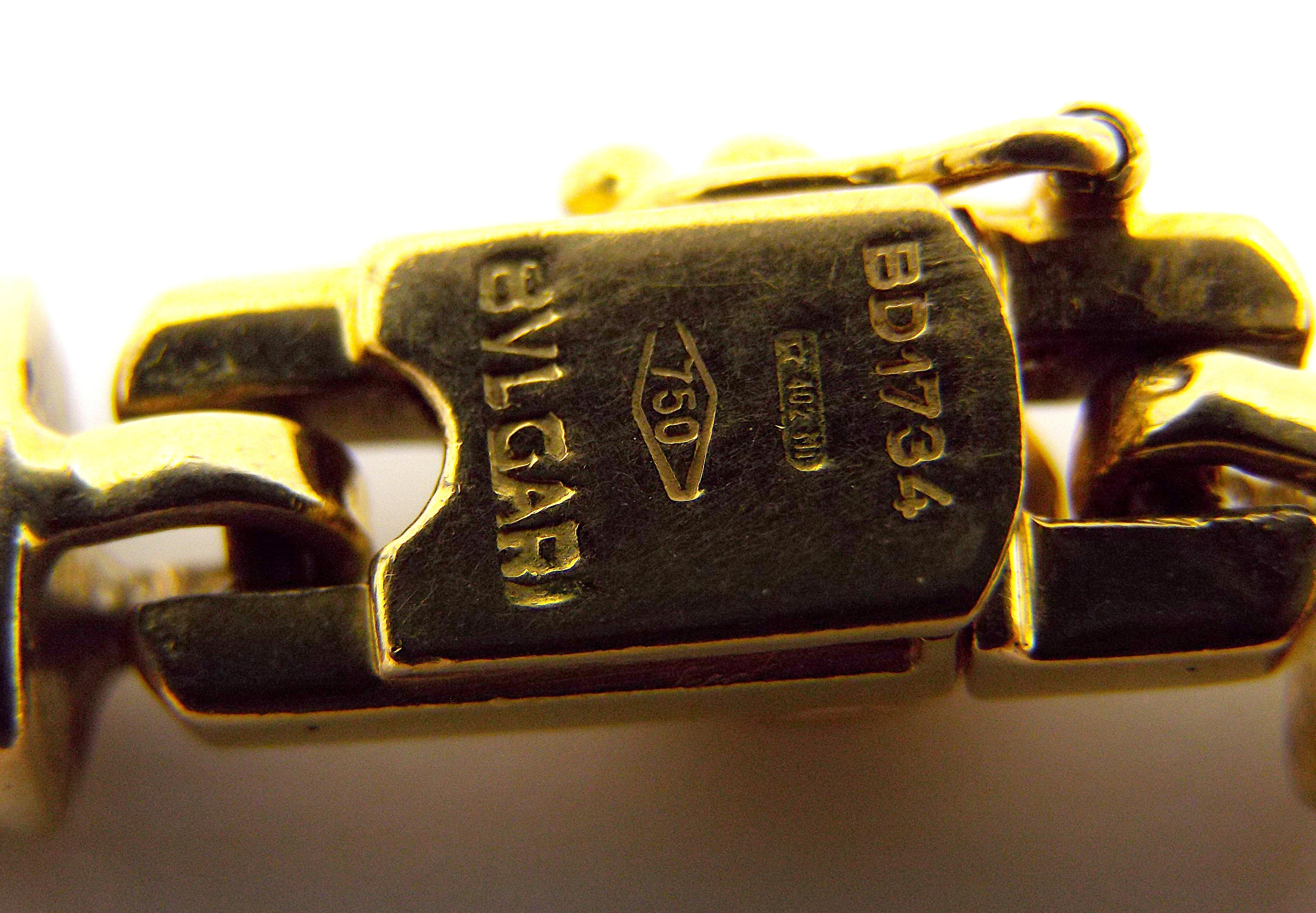 Bulgari Halskette aus 18 Karat Gelbgold mit Turmalin und Peridot im Zustand „Gut“ im Angebot in New York, NY