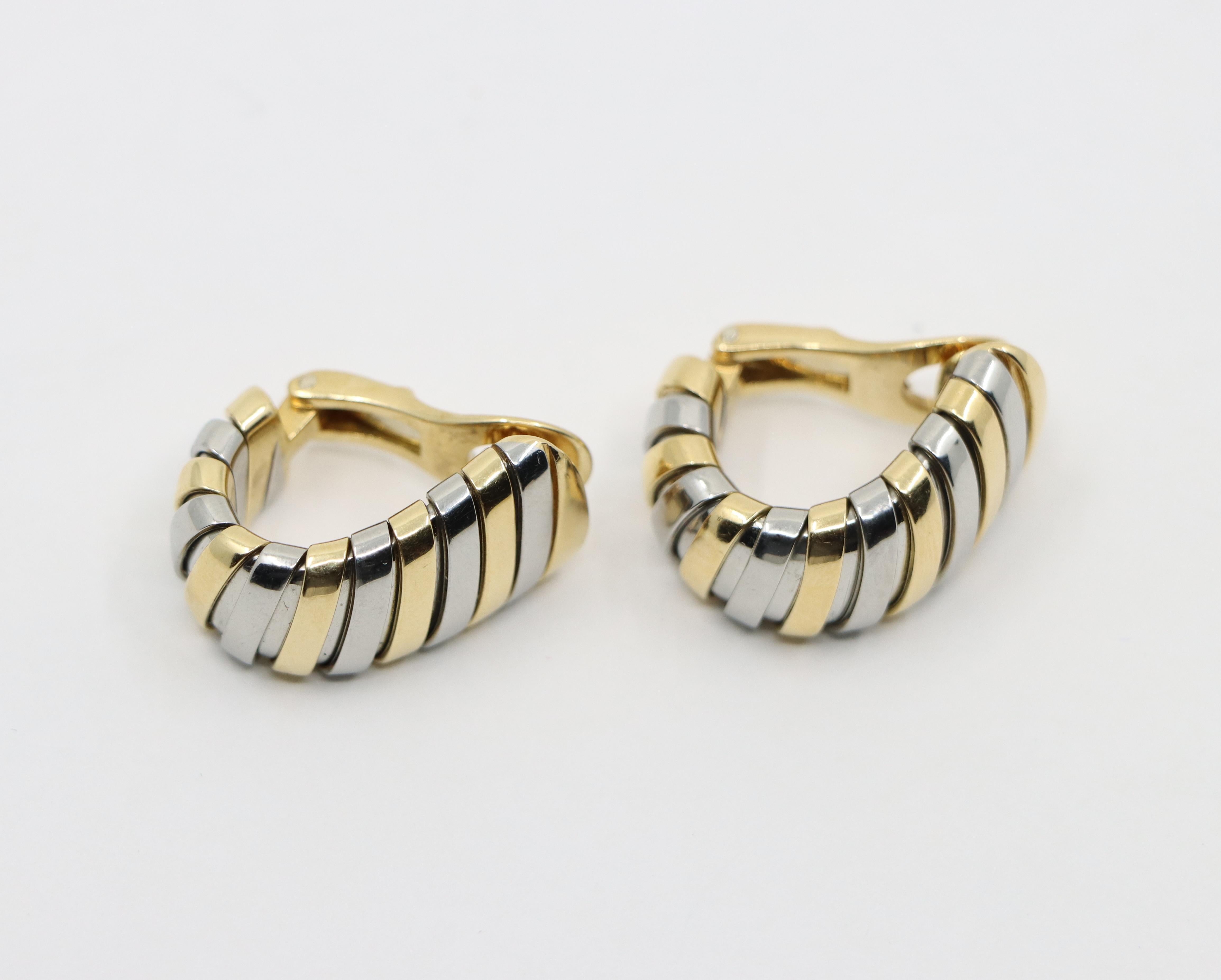 Bulgari 18K Yellow Gold Tubogas Earring 5