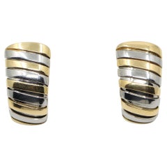 Bulgari 18K Yellow Gold Tubogas Earring