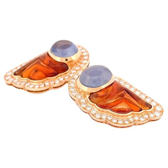 SIGI earrings (Blue x Yellow) main image 0