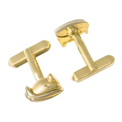 Bulgari 18k Yellow White Gold Diamond Penguin Cufflinks