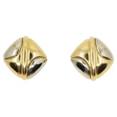 Bulgari 18K Yellow White Gold Puzzle Earring