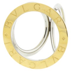Bulgari-Schalring aus 18-Karat-Gold und Steele