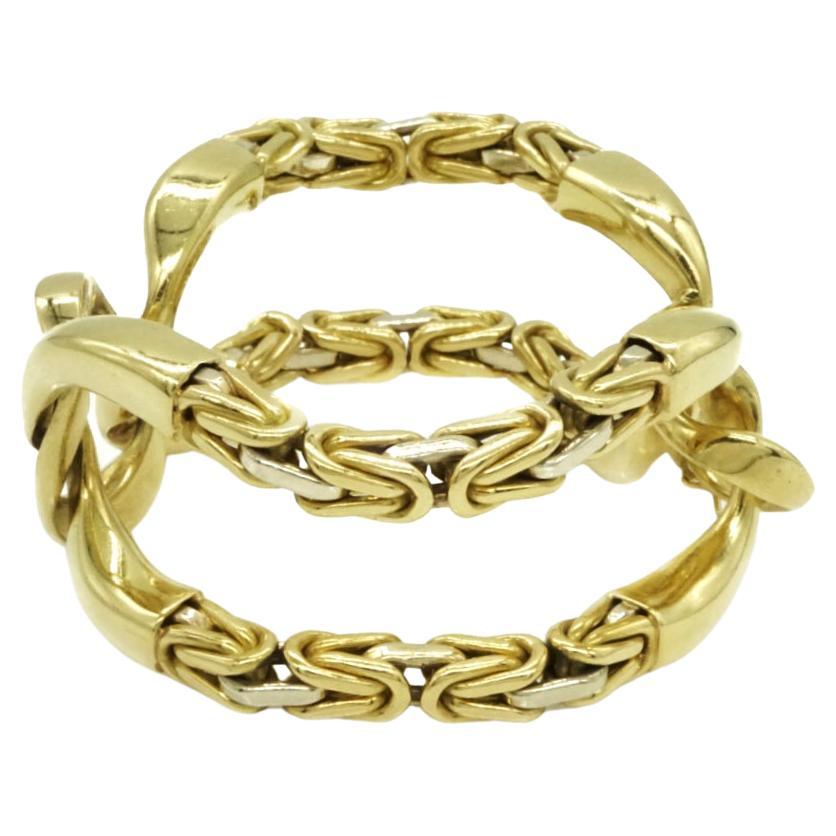 Unique Bulgari 18kt Yellow Gold Large Links Bracelet, circa 1970. In its original box 7 inches long 