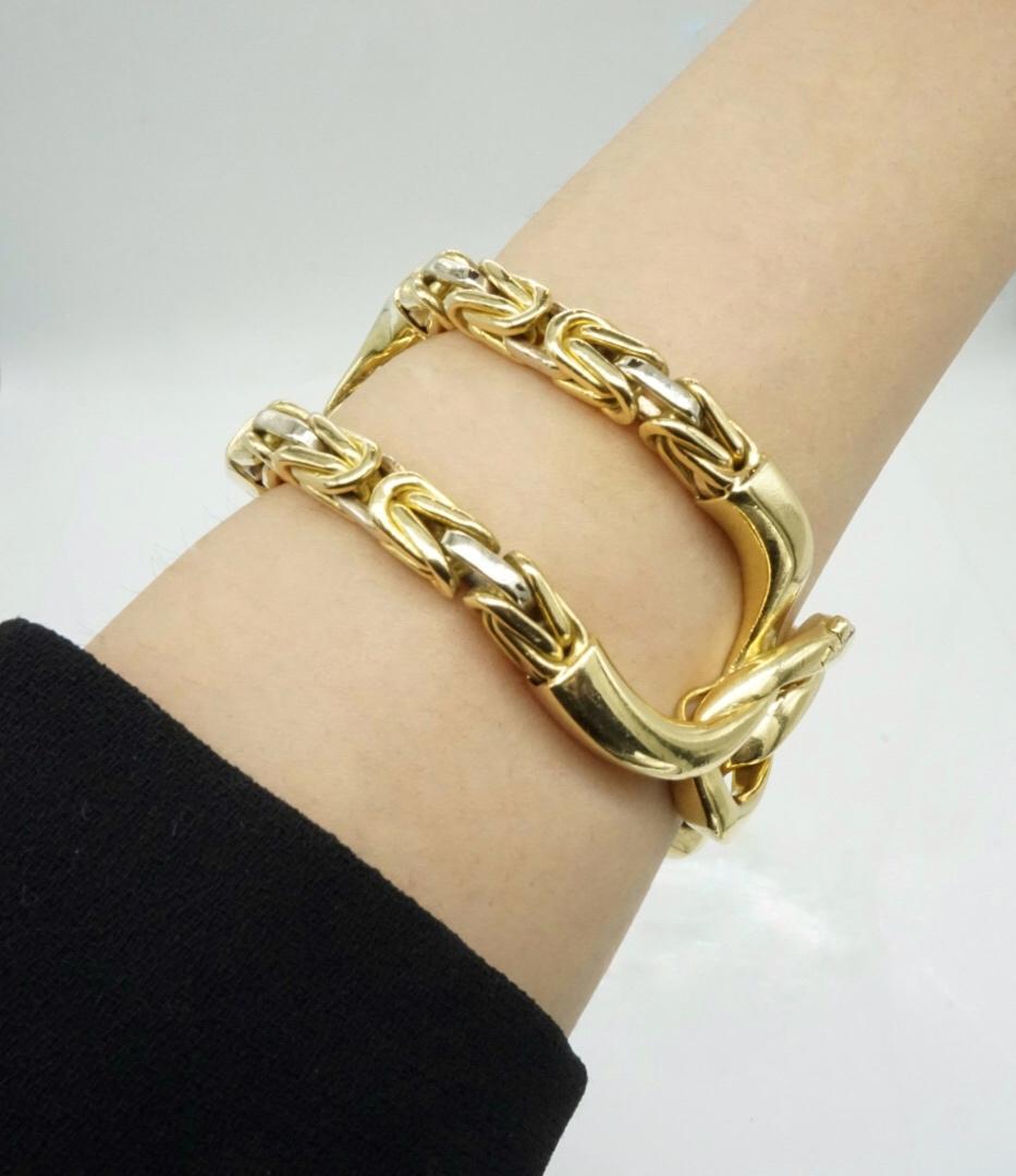 Bulgari Bracelet à grands maillons en or jaune 18 carats en vente 2
