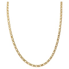 Bulgari 1970's 8.60 CTW Diamond 18 Karat Gold Vintage Curb Link Chain Necklace