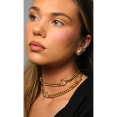 Bulgari 1970s Rock Crystal Long Necklace by Carlo Weingrill 18K Yellow Gold