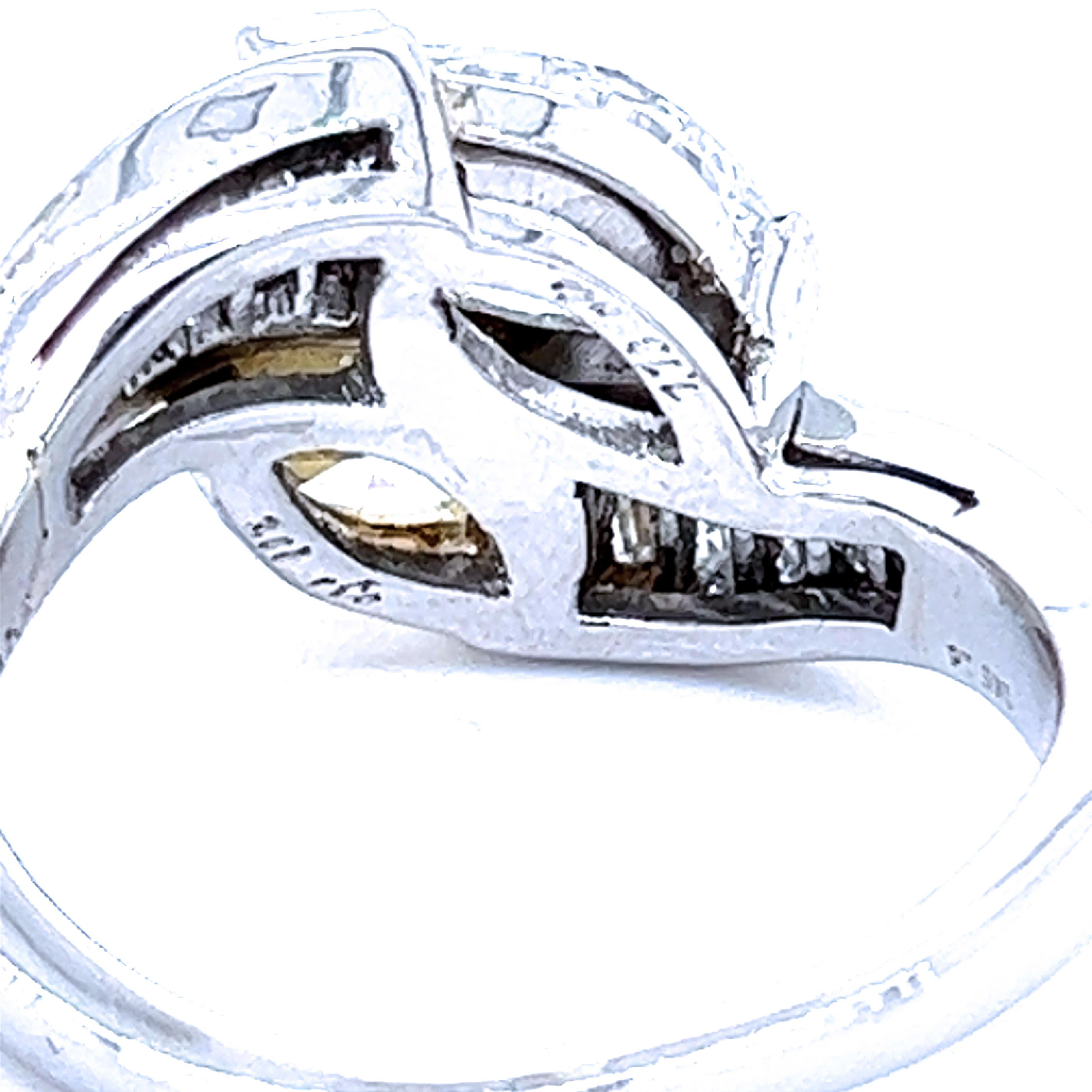 Bulgari 1980 GIA Certified White Yellow Marquise Diamond Toi Et Moi Ring 1