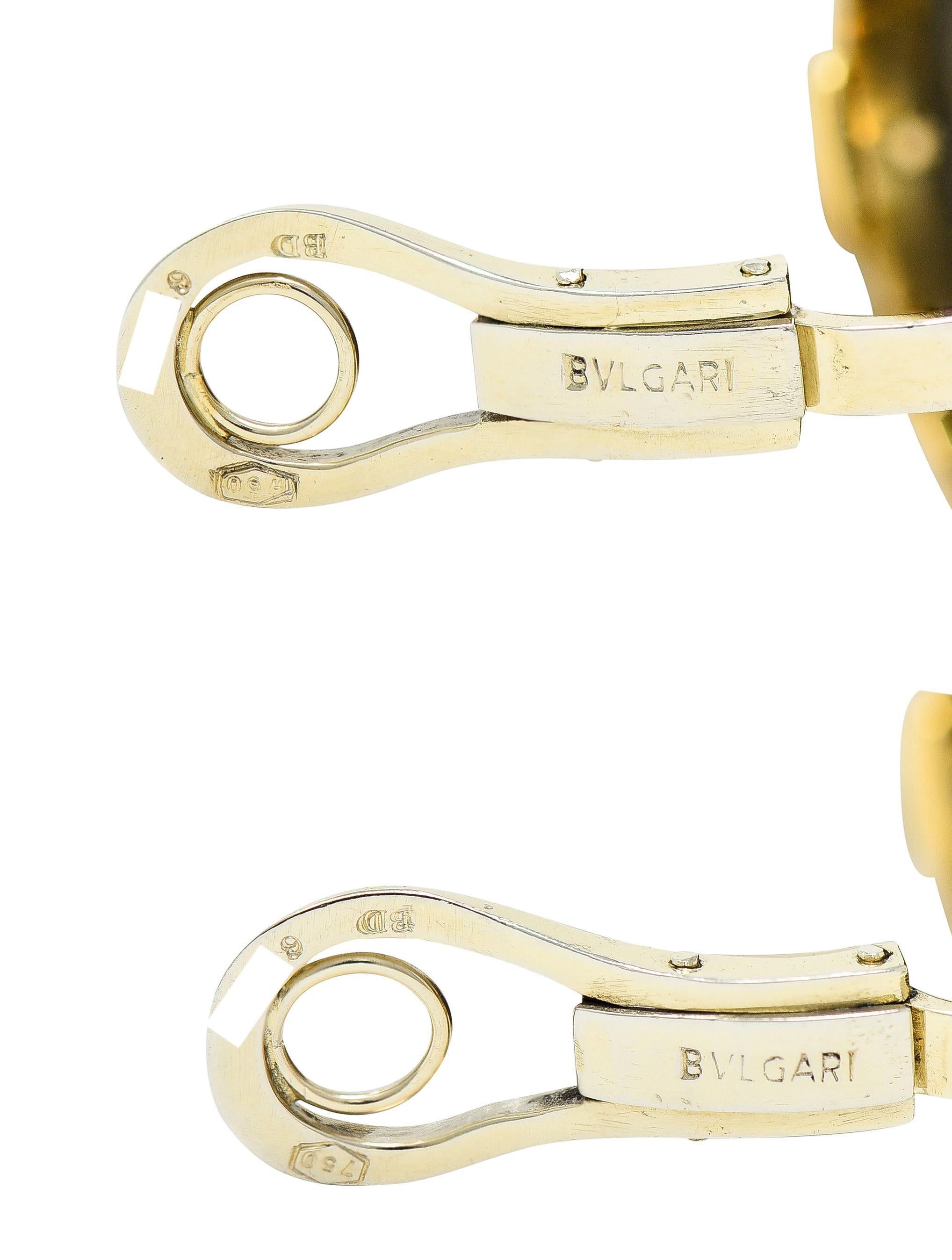 Orecchini a clip Bulgari anni '80 con monete romane antiche in oro 18 carati in vendita 1