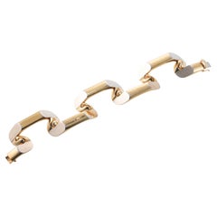 Bulgari 1980s Geometric Link Gold Bracelet