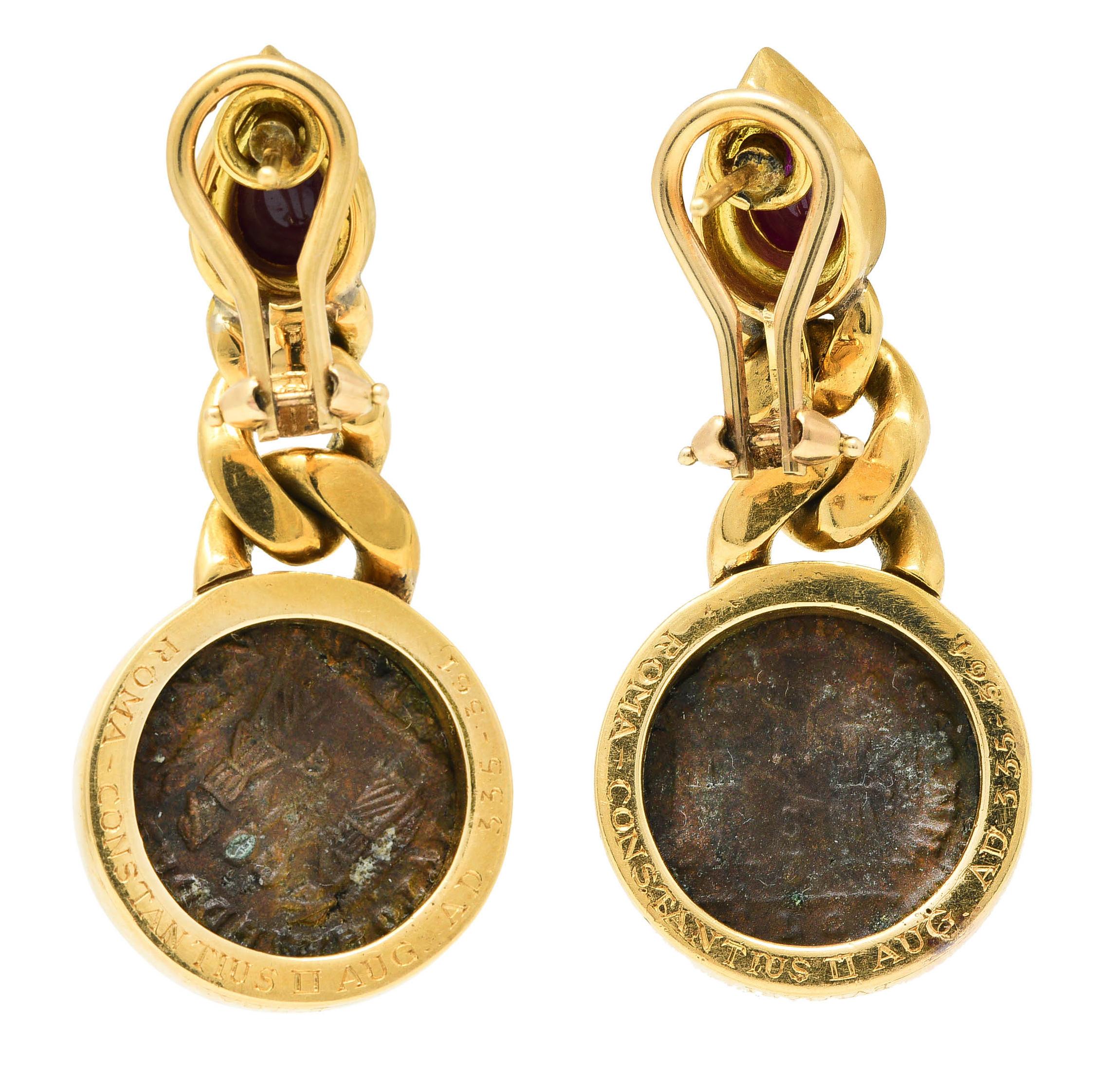 bulgari monete earrings