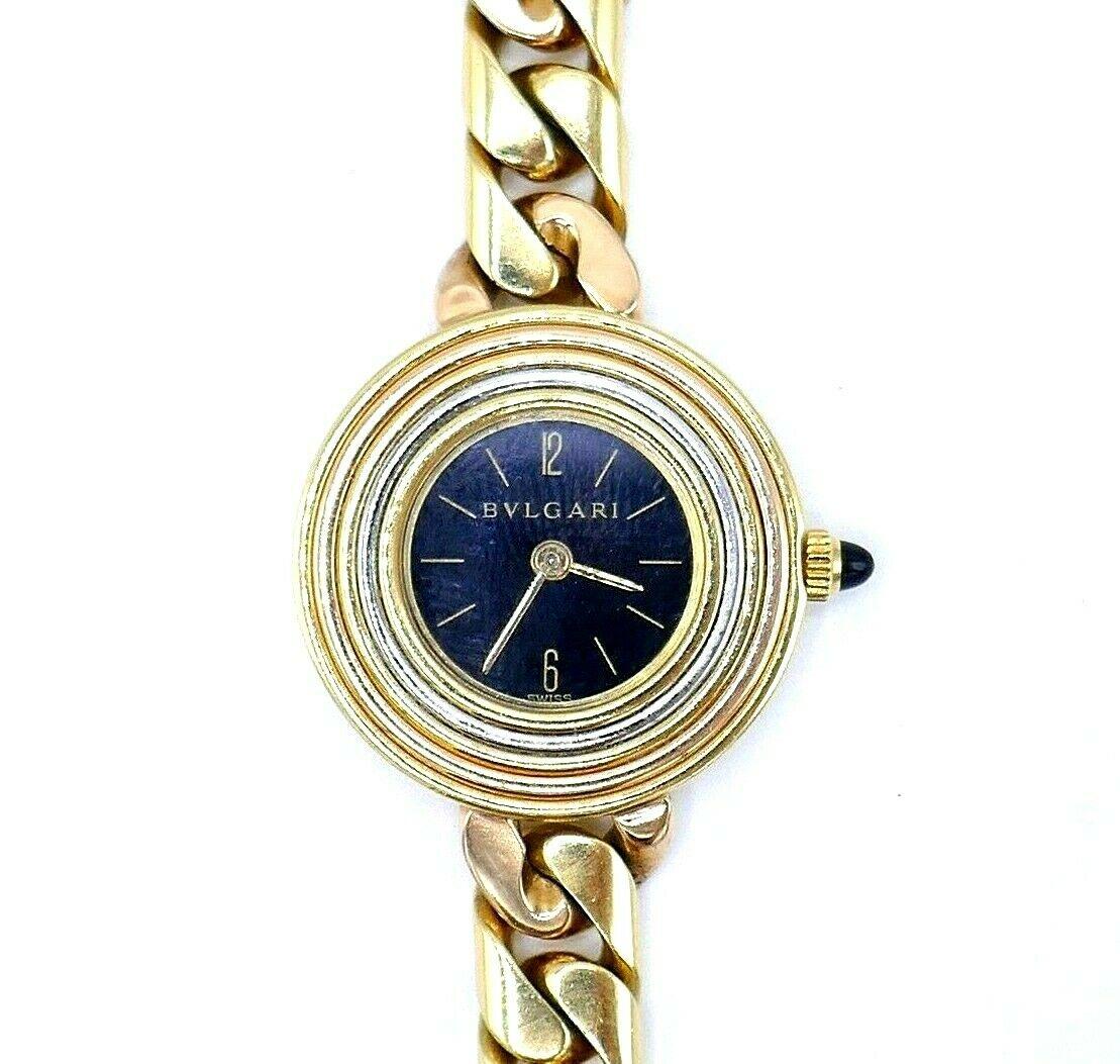 Bulgari 1980s Tri-Color Gold Piccola Catene Watch 6