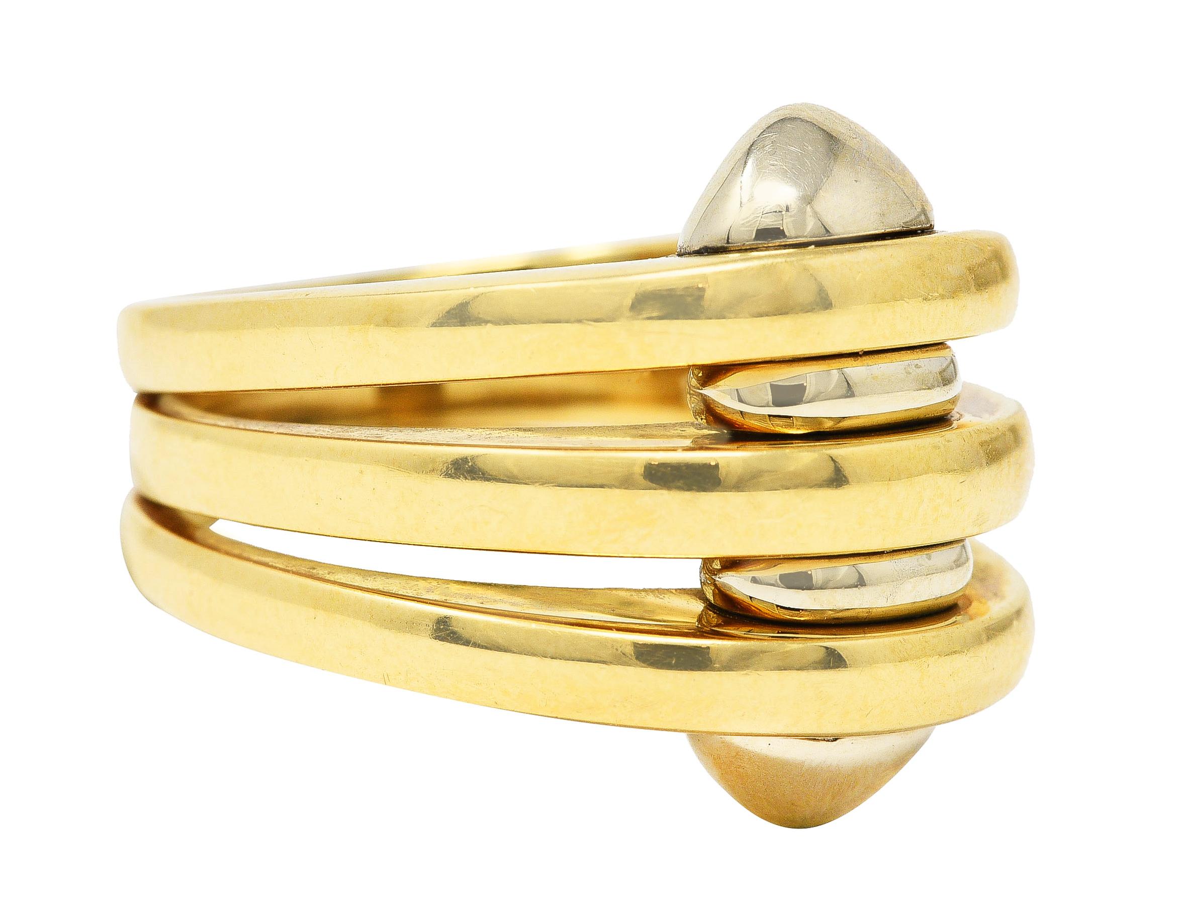 bulgari two tone ring