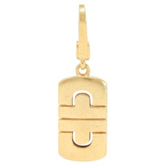Bulgari 1990's 18 Karat Gelbgold Vintage Parentesi Anhänger Charme
