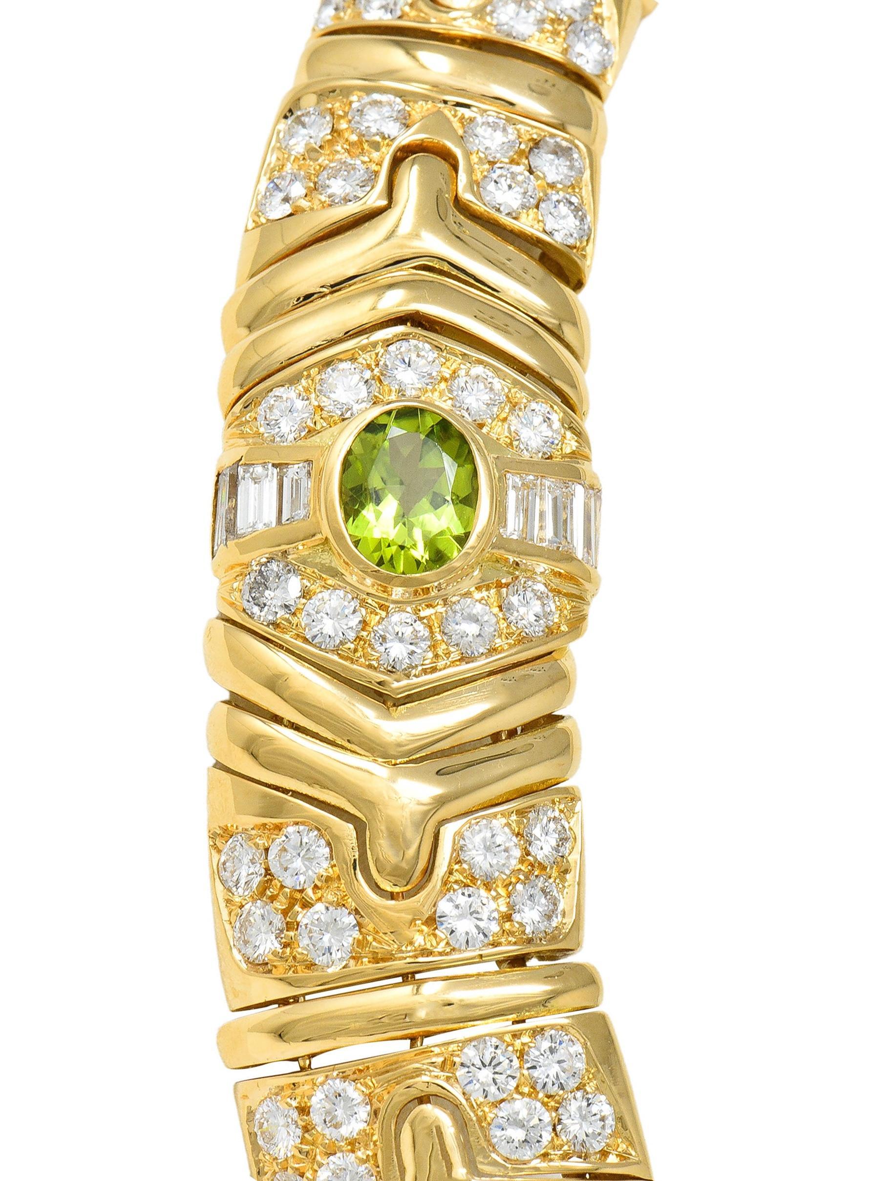 Bulgari Collana Parentesi Vintage in oro 18 carati con diamanti multipli da 29,45 CTW in vendita 6