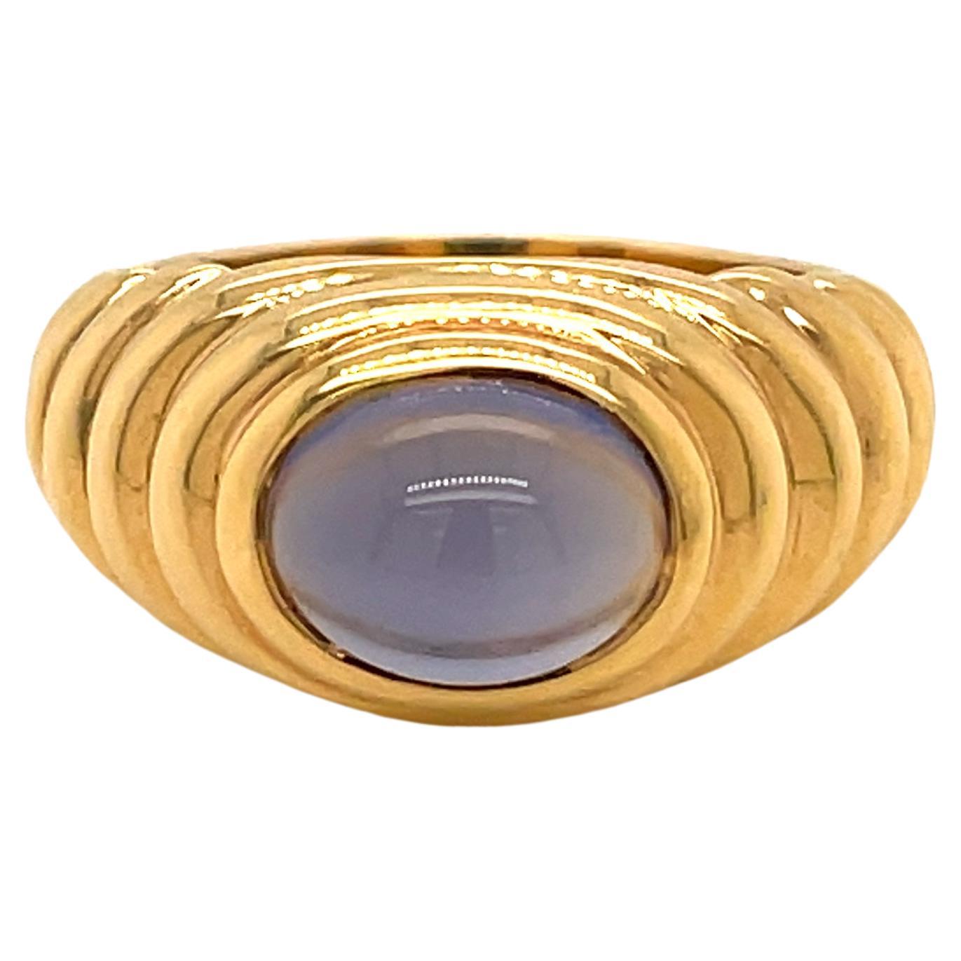 Bulgari 3 Carat Iolite Gold Vintage Ring