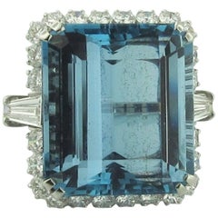 Bulgari 31.02 Carat Aquamarine and Diamond Ring