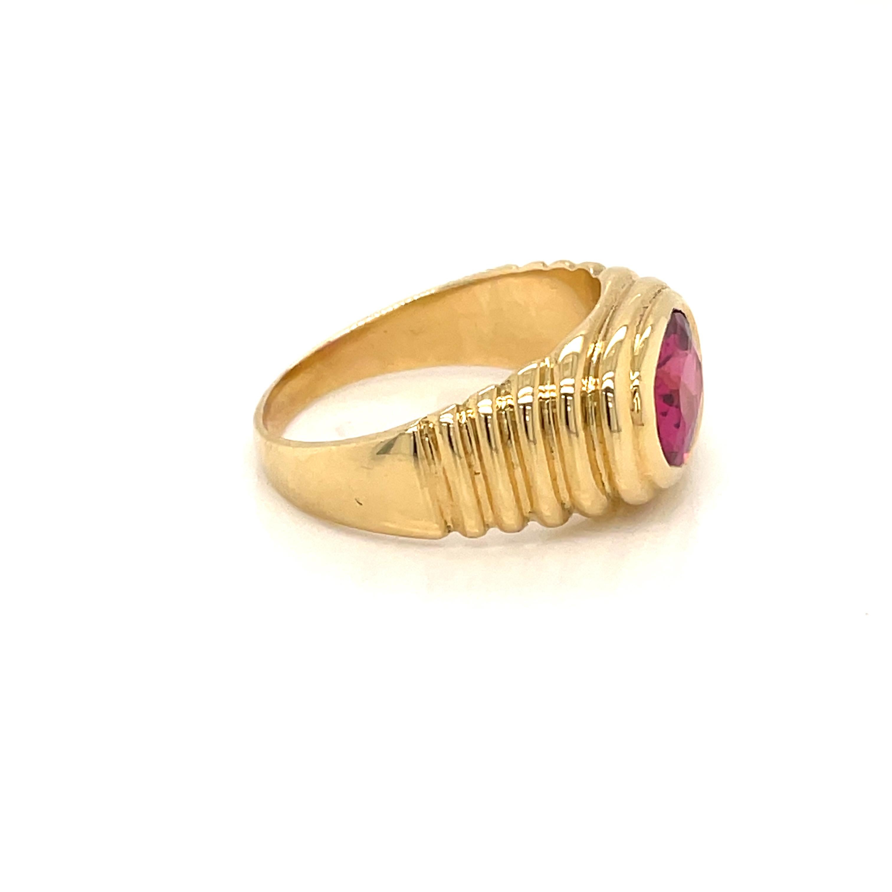 Bulgari Vintage-Ring mit 5 Karat Turmalin in Gold 1