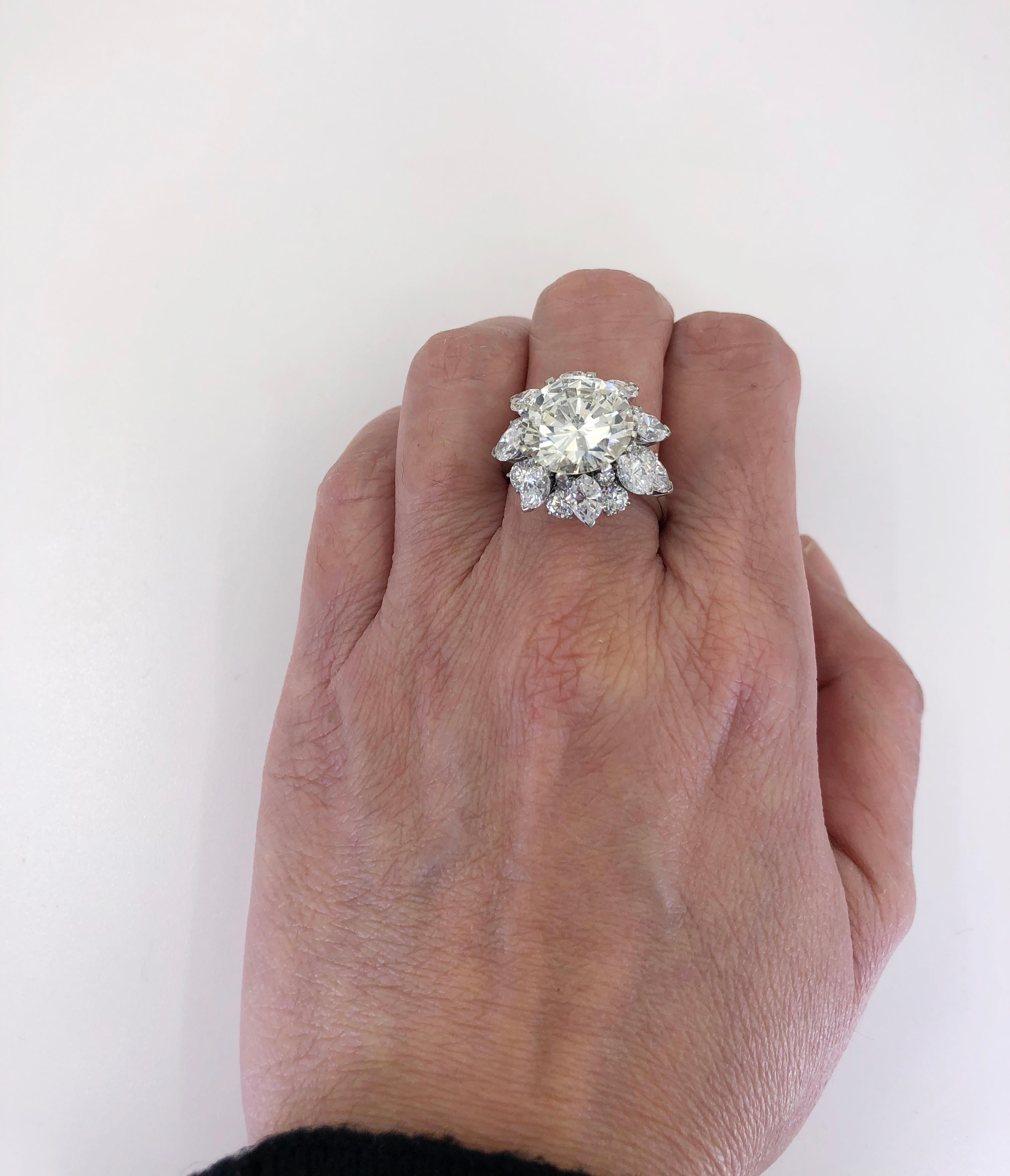 6,5 Karat Diamantring mit Diamanten Damen