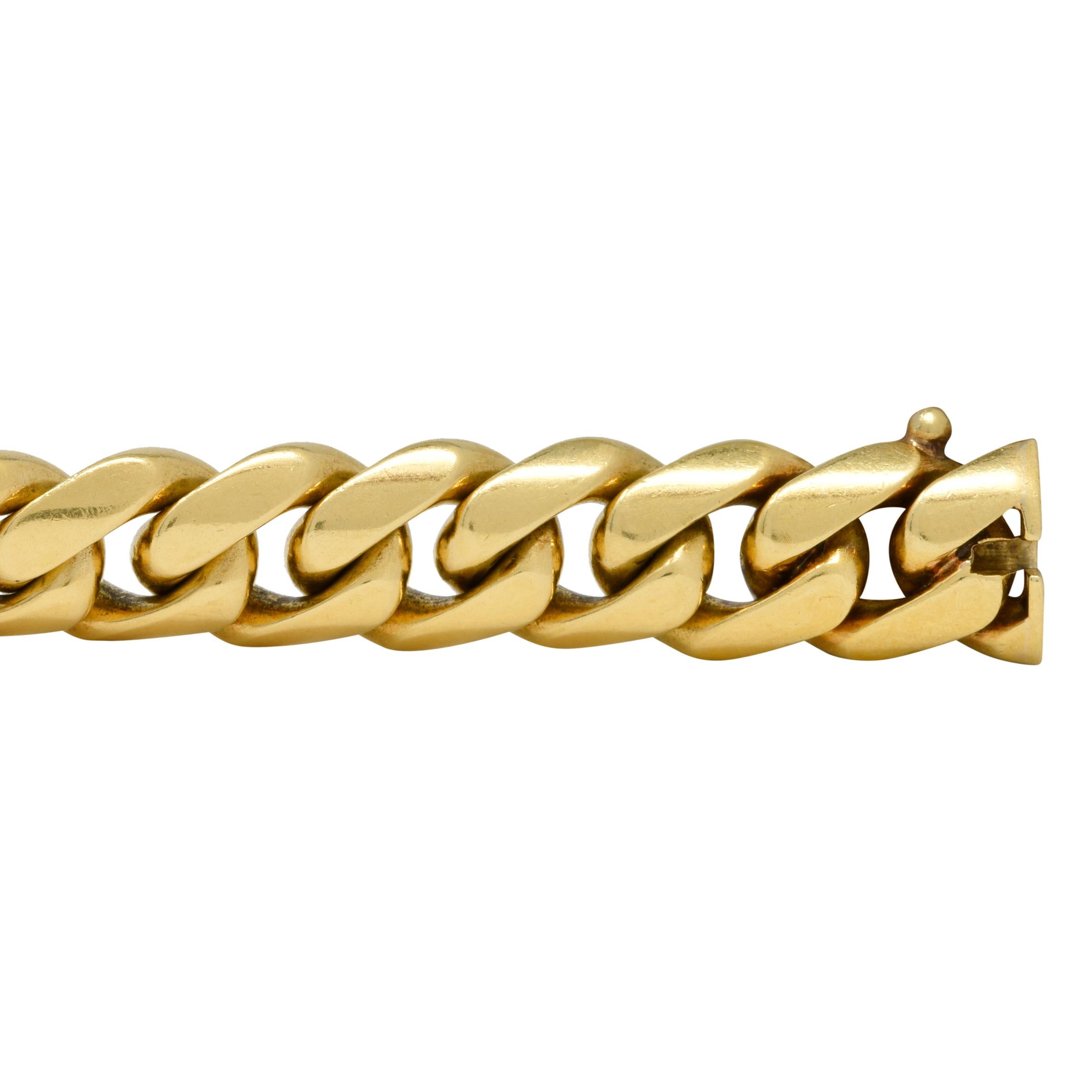 Bulgari Unisex-Armband, 7,32 Karat Saphir 18 Karat Gold, geschwungene Glieder im Zustand „Hervorragend“ im Angebot in Philadelphia, PA