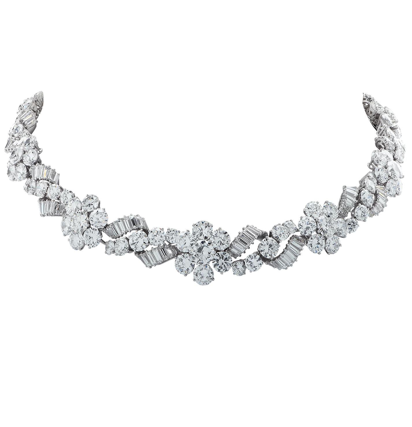Bulgari 80::25 Karat Diamant-Halskette:: um 1960 Damen