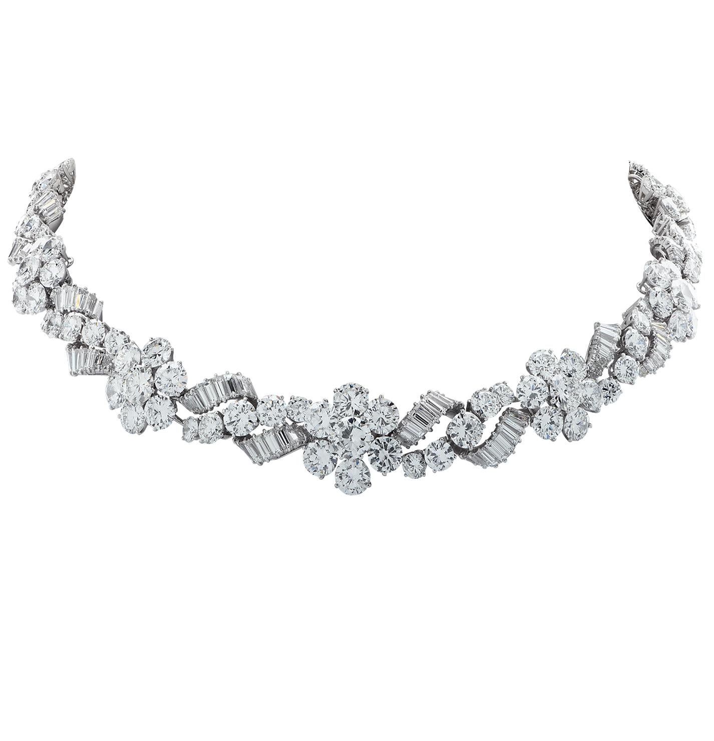 Modern Bulgari 80.25 Carat Diamond Necklace, circa 1960