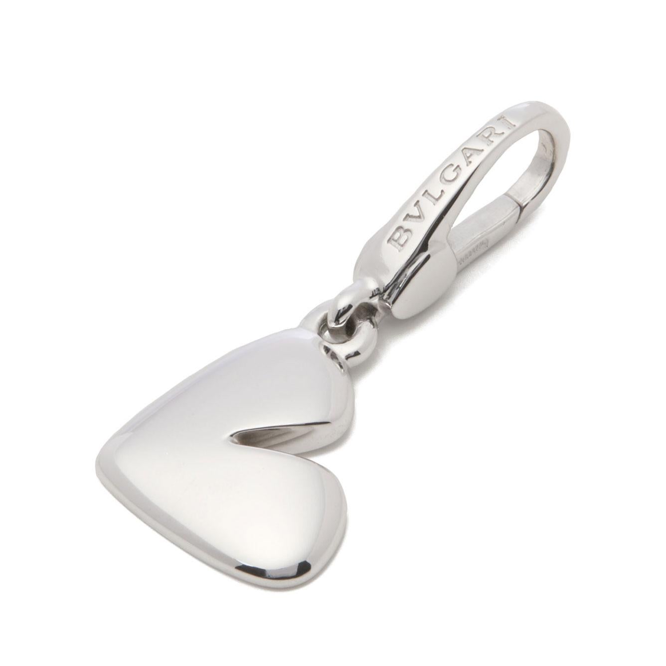 Contemporary Bulgari Abstract Heart Charm