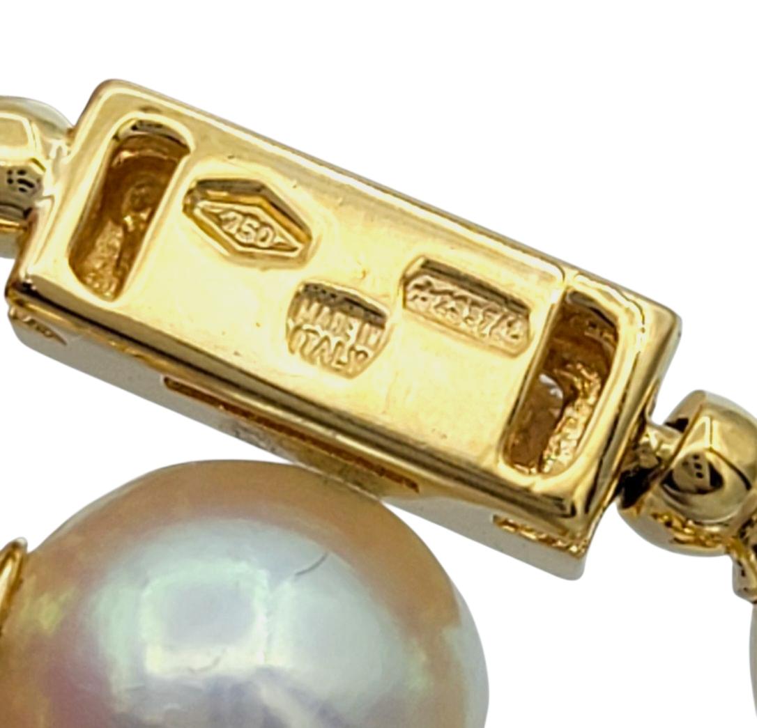 Bulgari Allegra Collection Multi Gemstone Drop Necklace in 18 Karat Yellow Gold For Sale 2