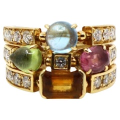 Bulgari Allegra Diamond 
Multi-Gemstone Ring