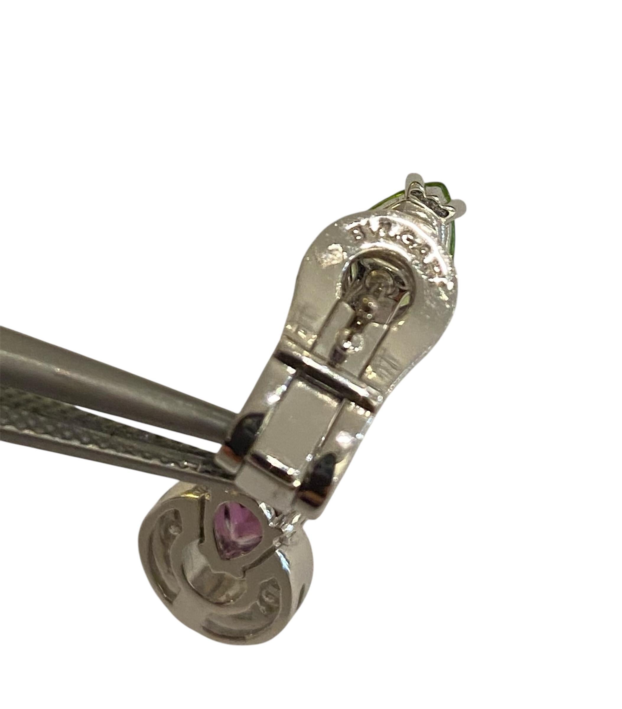 Bulgari Allegra Earrings with Citrine, Tourmaline, Topaz, Amethyst and Diamonds For Sale 2