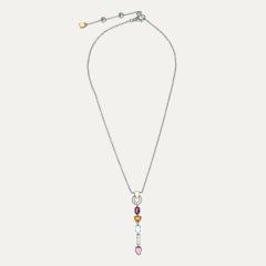 Bulgari Allegra Necklace with Citrine, Peridot, Topaz, Amethyst and Diamonds