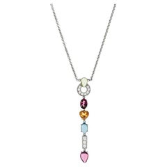 Bulgari Allegra Necklace with Citrine, Peridot, Topaz, Amethyst and Diamonds