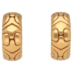 Bulgari Alveare 18 kt. Yellow Gold Hoop Earrings