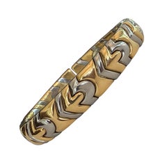 Bulgari Alveare 18K Yellow Gold and Stainless Steel Cuff Bracelet