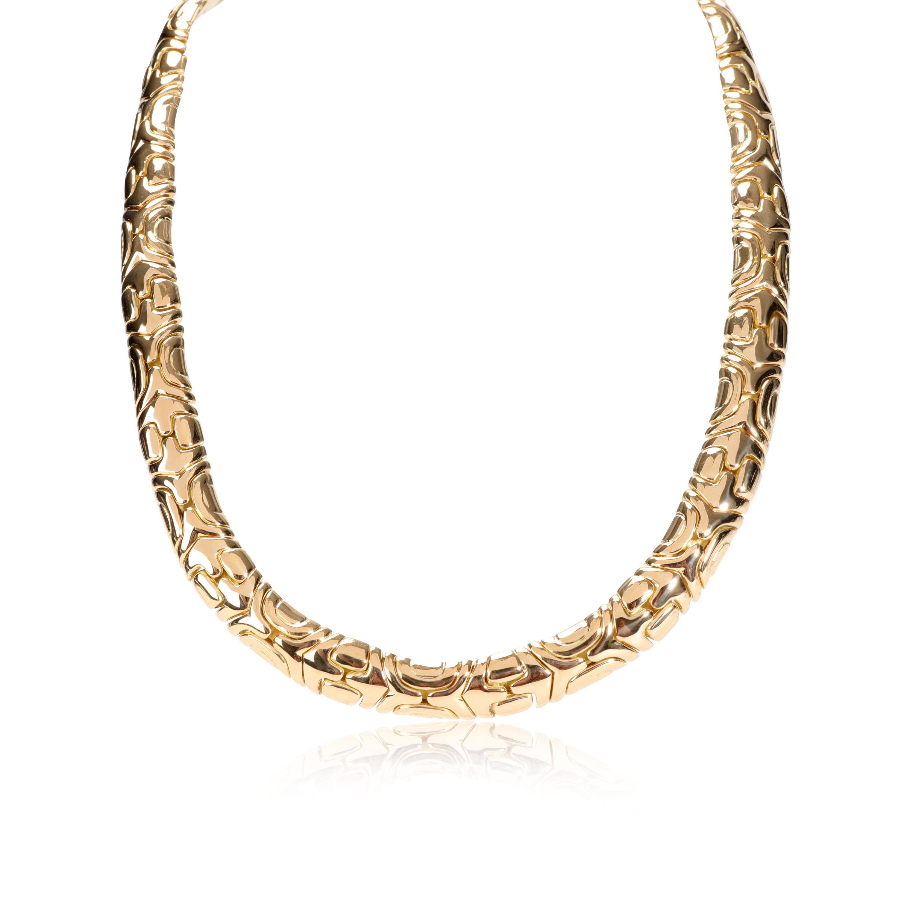 
Bulgari Alveare Choker Necklace in 18K Yellow Gold

PRIMARY DETAILS
SKU: 112830
Listing Title: Bulgari Alveare Choker Necklace in 18K Yellow Gold
Condition Description: Retails for 27,000 USD. In excellent condition and recently polished. Inside