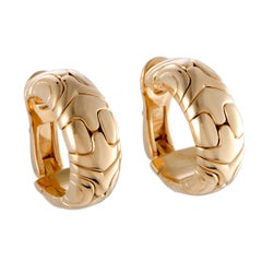 Bulgari Alveare Yellow Gold Huggie Clip-On Earrings