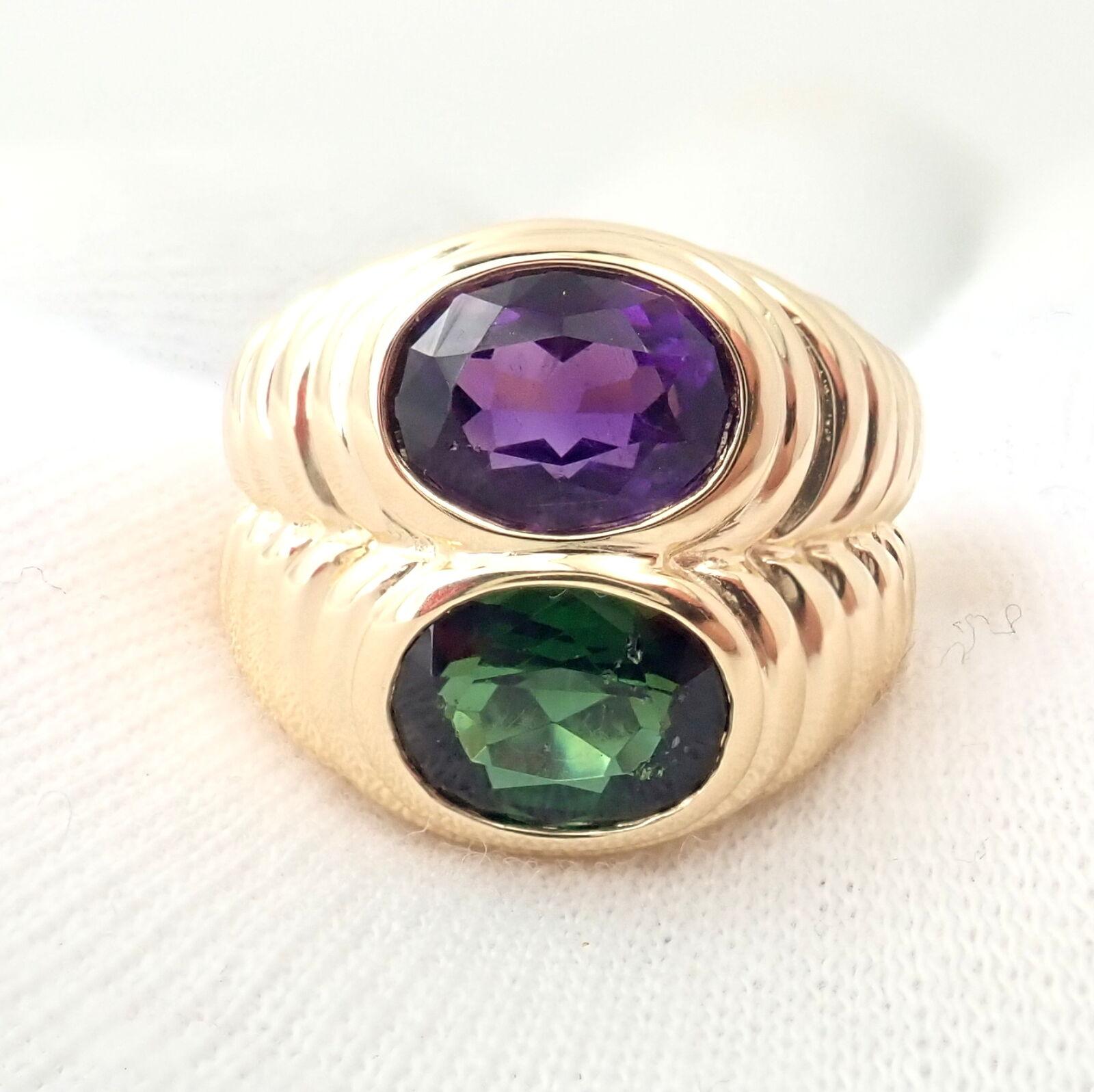 amethyst and tourmaline ring