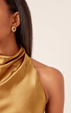 Bulgari Amethyst Diamond Citrine Earrings