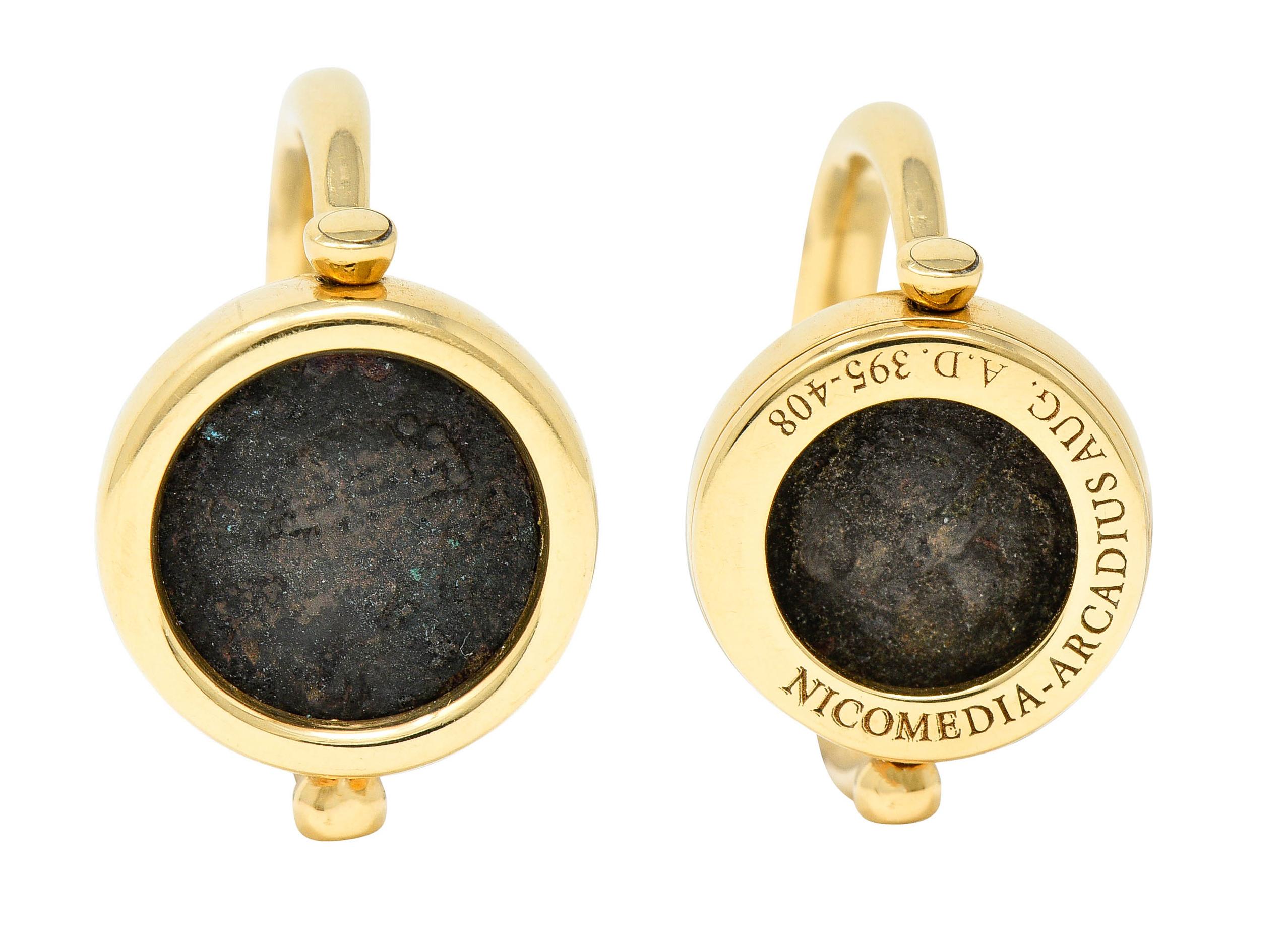 Bulgari Antike Münze 18 Karat Gold Monete Arcadius Flip Ring 3