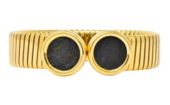 Bulgari Ancient Coin 18 Karat Gold Monete Emperor Constans Rome Bangle Bracelet