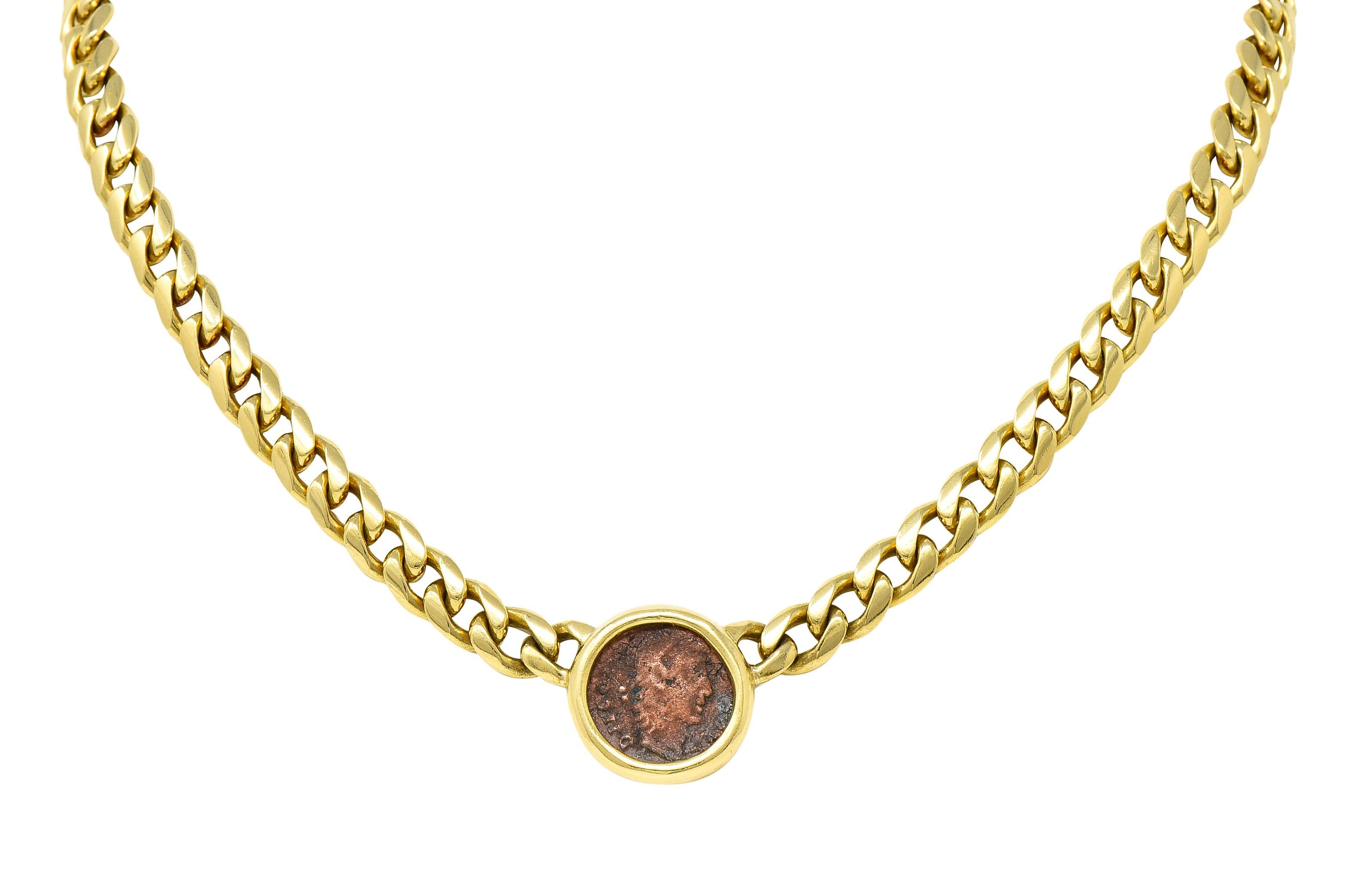 Bulgari Ancient Coin 18 Karat Gold Roman Constantine Monete Vintage Necklace 5