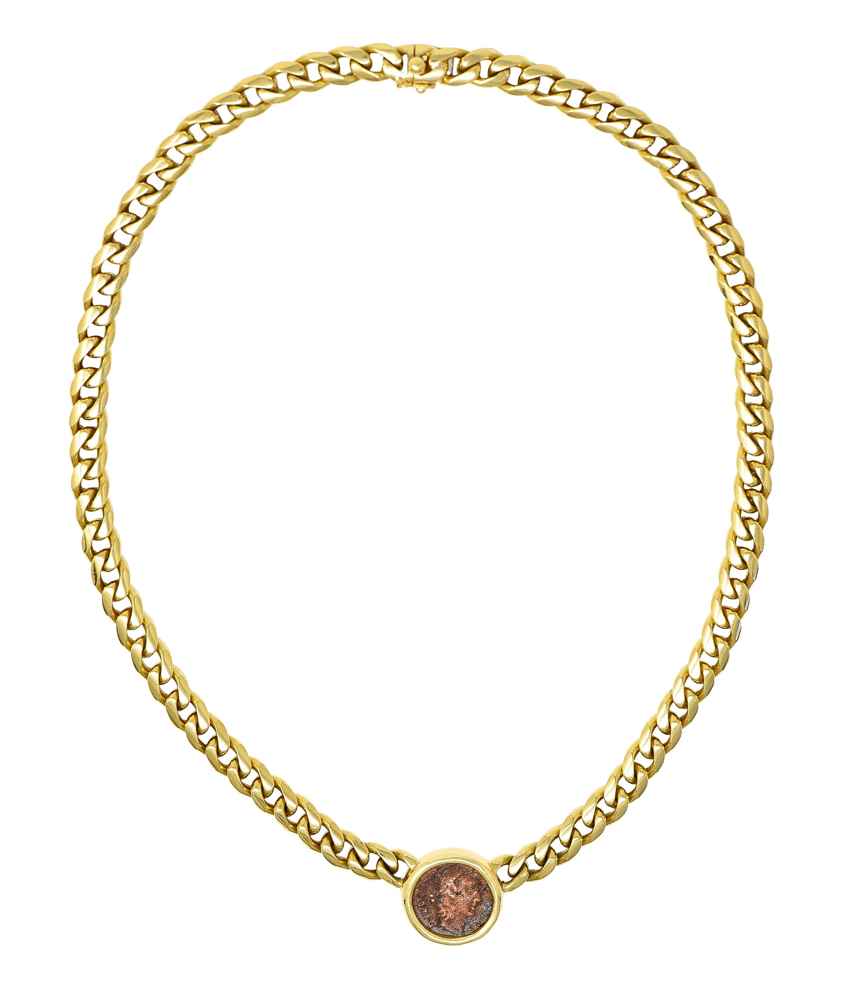 Bulgari Ancient Coin 18 Karat Gold Roman Constantine Monete Vintage Necklace 6