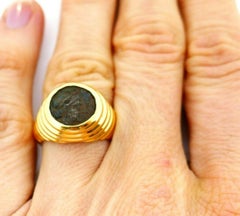 Bulgari Ancient Coin 18 Karat Yellow Gold Ring