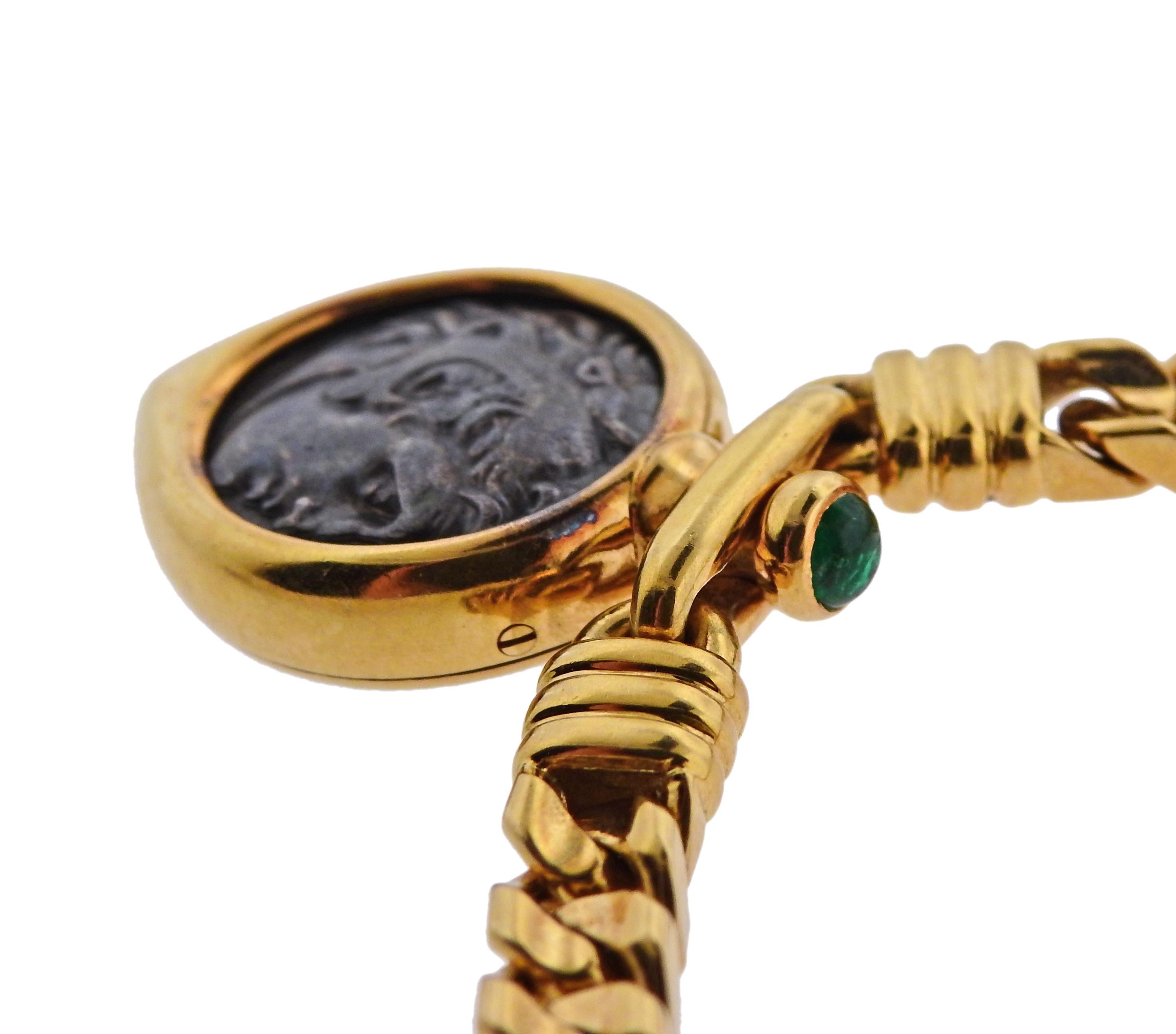 bulgari ancient coin necklace